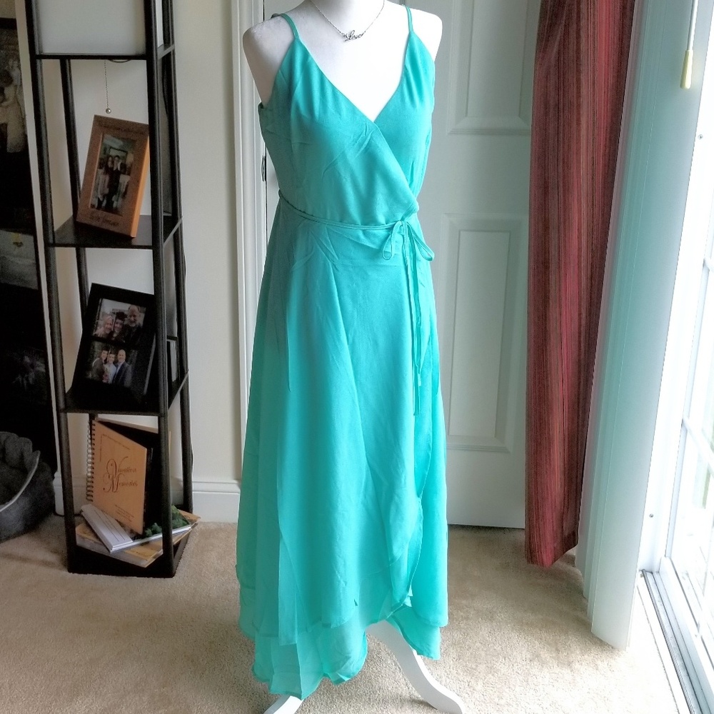 ⭐️SALE⭐️ Mint Wrap Dress - Picture 5 of 8